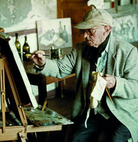 Robert Bouchet 1898-1986: Peintre &amp; Luthier: Painting in his studio