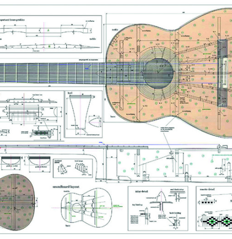 Robert Bouchet 1898-1986: Peintre &amp; Luthier: plan by Karel Dedain