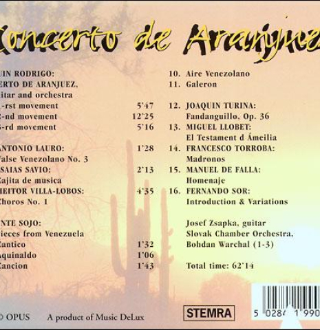 Concierto de Aranjuez performed by Josef Zsapka