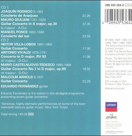 Guitar Concertos (2CD), Eduardo Fernandez