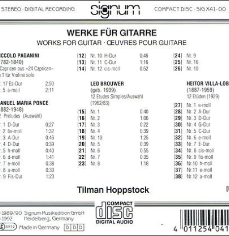 Guitar Works, Tilman Hopstock