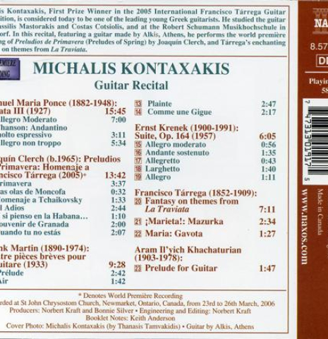 Laureate Series Guitar Recital: Michalis Kontaxakis