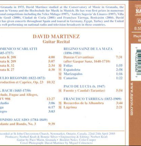 Laureate Series Guitar Recital: David Martinez