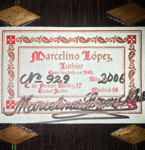2006 Marcelino Lopez SP/CSAR