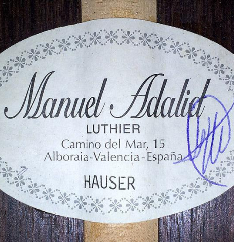 2015 Manuel Adalid "Hauser" CD/IN
