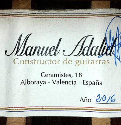 2016 Manuel Adalid "Torres Especial" SP/AR