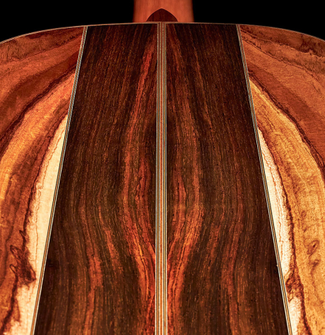 The central strip of a 2022 Ariel Ameijenda &quot;Confessional&quot; made of alerce and Uruguayan blackwood