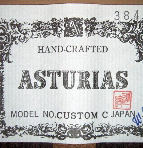 2008 Asturias "Custom C" CD/IN