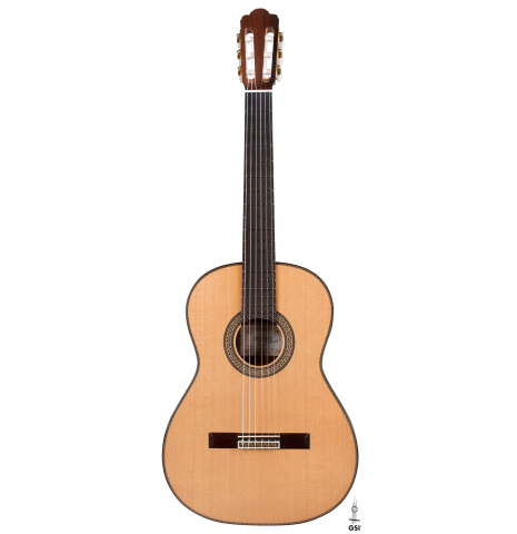 The front of a 2022 Asturias "Custom C" classical guitar made with 630 mm scale