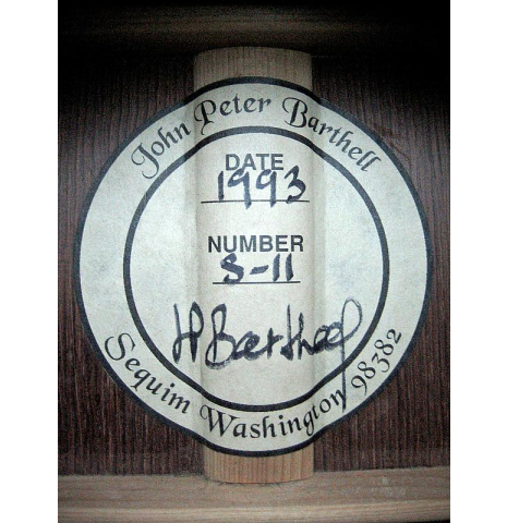 1993 John Peter Barthell CD/HR