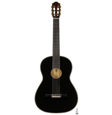 The front of a 2026 Marco Bortolozzo "Gold Record - REG Limited Edition" classical guitar made of spruce and satinwood