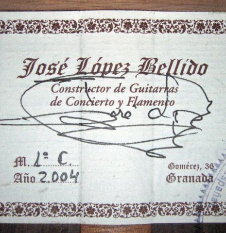 2004 Jose Lopez Bellido SP/CSAR