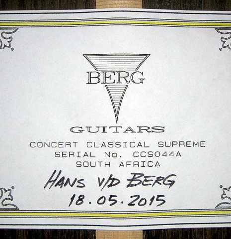 2015 Hans van den Berg CD/IN