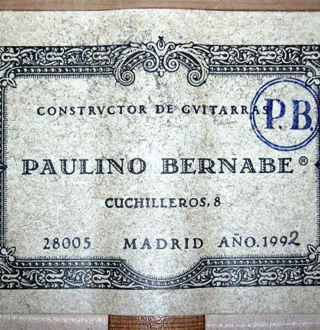 1992 Paulino Bernabe SP/MP (ex Paulino Bernabe)