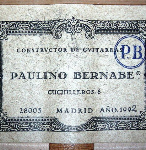 1992 Paulino Bernabe SP/MP (ex Paulino Bernabe)