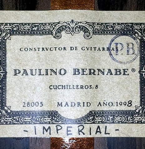 1998 Paulino Bernabe "Imperial" SP/CSAR