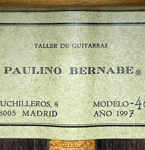 1997 Paulino Bernabe "40" SP/IN