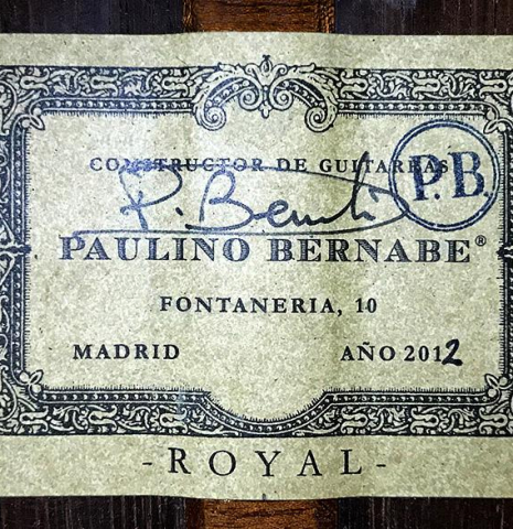 2012 Paulino Bernabe "Royal" SP/CSAR