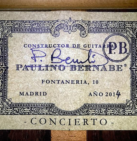 2014 Paulino Bernabe "Concierto" CD/CO