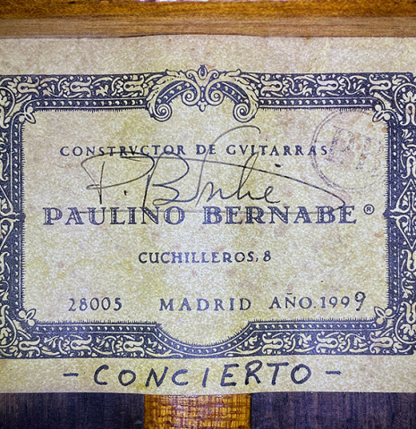 1999 Paulino Bernabe &quot;Concierto&quot; CD/CSAR