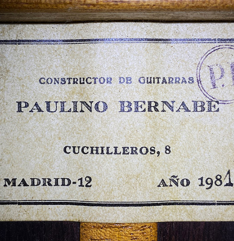1981 Paulino Bernabe "10-String" CD/CSAR