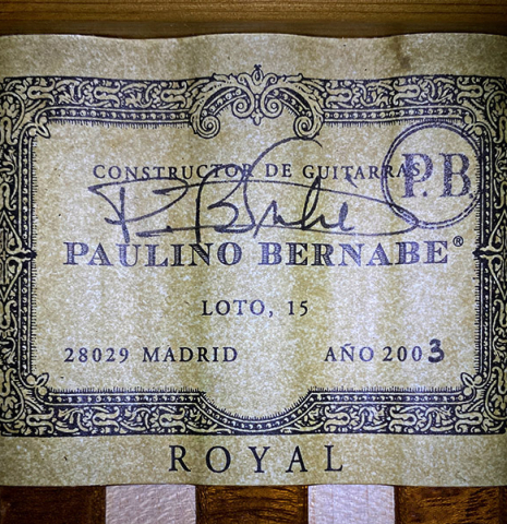 2003 Paulino Bernabe "Royal" SP/CSAR