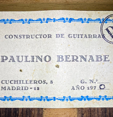 1970 Paulino Bernabe CD/IN