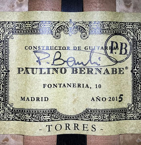 2015 Paulino Bernabe &quot;Torres&quot; SP/MP