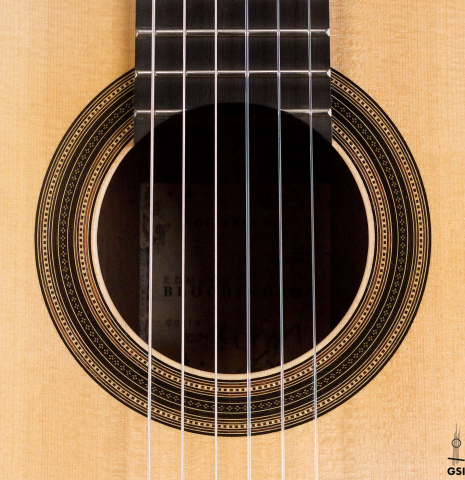 This is the rosette of a 2021 Edmund Blöchinger SP/CSAR classical guitar