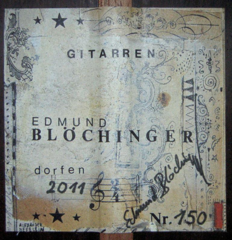 2011 Edmund Blöchinger "Llobet" SP/CSAR