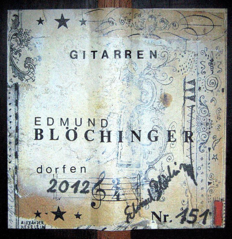 2012 Edmund Blöchinger "Llobet" SP/CSAR