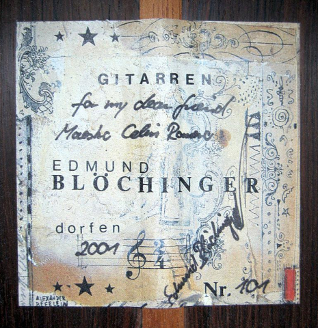 2001 Edmund Blöchinger SP/CSAR  (Romero collection)