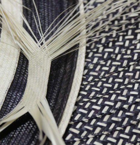 Weaving a hat of the Zenú native American culture in the Colombian Caribbean region