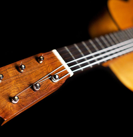 Traditional pegs of a 1946 Robert Bouchet #1 PI/CY - the first guitar made by Bouchet.