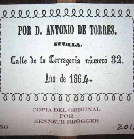 2012 Kenneth Brogger "1864 Torres" SP/CSAR