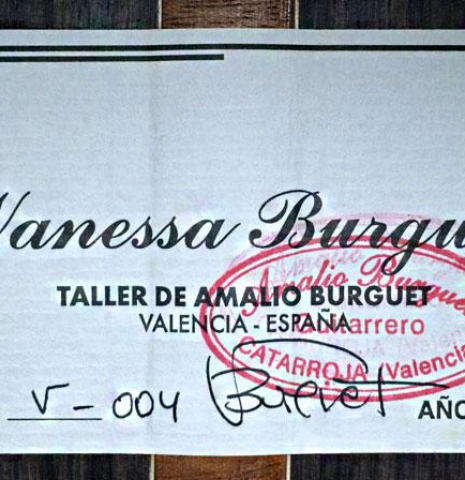 2014 Amalio Burguet "Vanessa" SP/IN