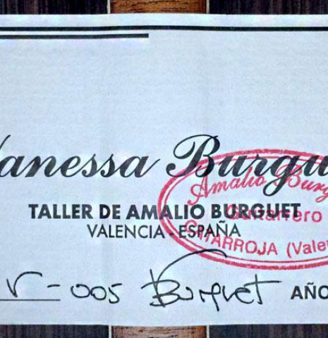 2014 Amalio Burguet "Vanessa" CD/IN