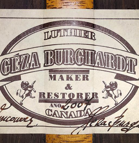 2007 Geza Burghardt "Grand Concert" SP/CSAR