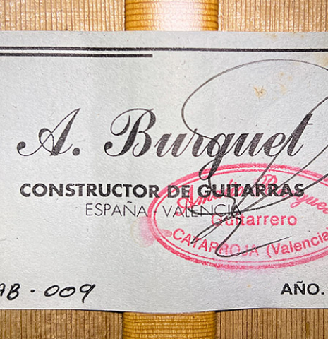 2007 Amalio Burguet “AB” CD/CSAR