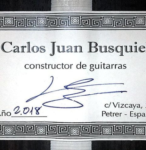 2018 Carlos Juan Busquiel SP/IN