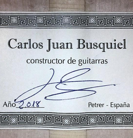 2018 Carlos Juan Busquiel SP/MP