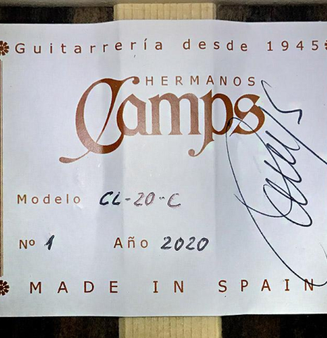 2019 Hermanos Camps "CL20-C" CD/EE