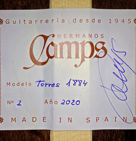 2020 Hermanos Camps "Torres" SP/CSAR