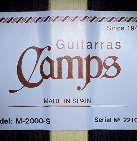 2021 Hermanos Camps "M-2000" SP/IN