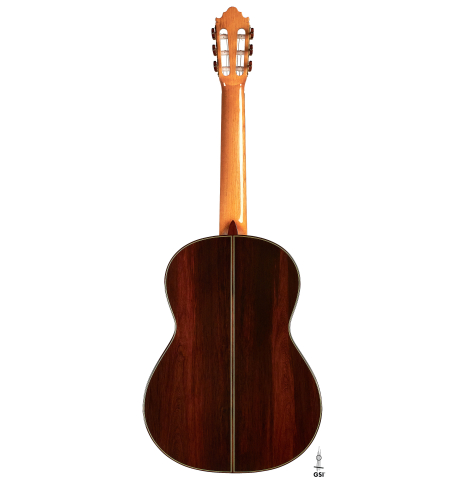 The back of a Vicente Carrillo "Primera Especial" made with cedar and African rosewood