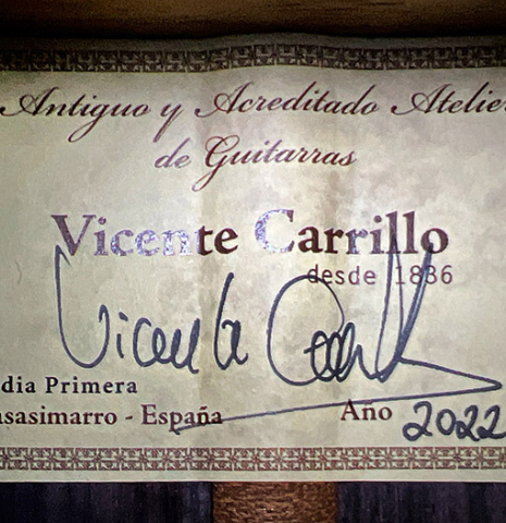 2022 Vicente Carrillo "India Primera" SP/IN