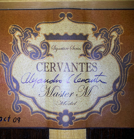 2009 Alejandro Cervantes “Master M” CD/CSAR