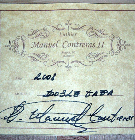 2008 Manuel Contreras II "Double Top" CD/CO