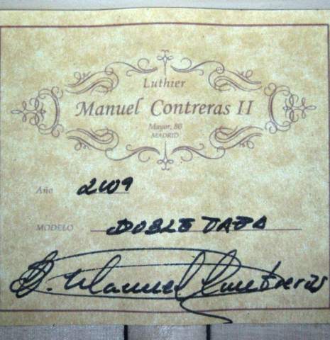 2009 Manuel Contreras II "Double Top" SP/CSAR