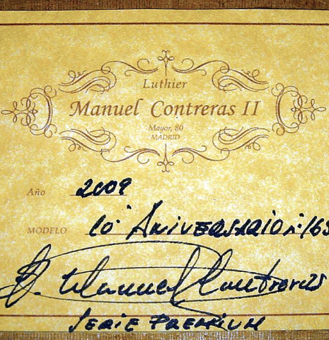 2009 Manuel Contreras II "10th Anniversary" CD/CSAR